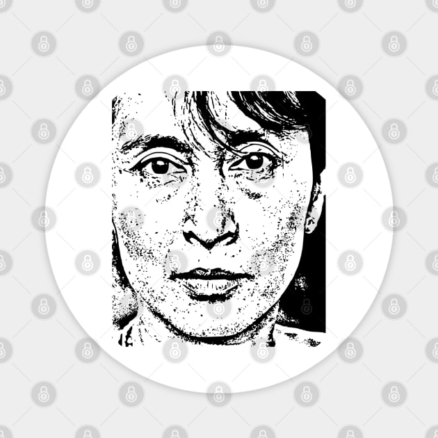 Aung San Suu Kyi Magnet by HenryHenry